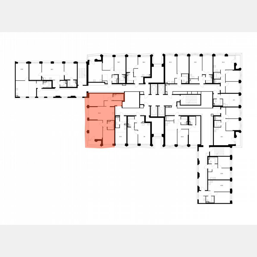 3-к. квартира, 86,6 м², 2/31 эт.