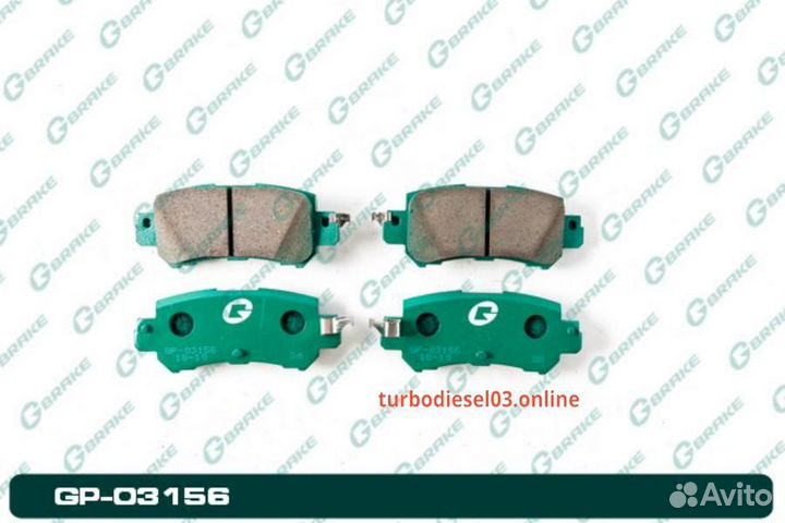 Колодки G-brake GP-03156 GP03156 G-brake