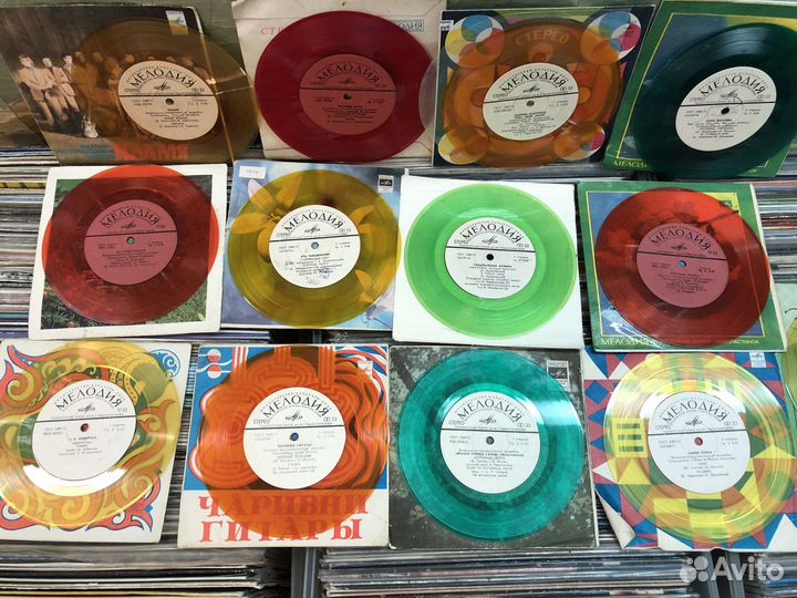 Винил - Цветной в ассортименте СССР 12 и 7