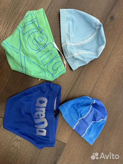 Плавки для купания и шапочка 3-5 лет