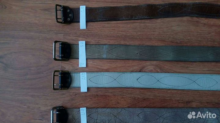 Кожаные военные ремни