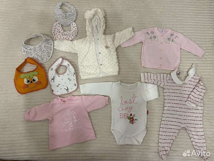 Качественные вещи для девочки 3-6 мес