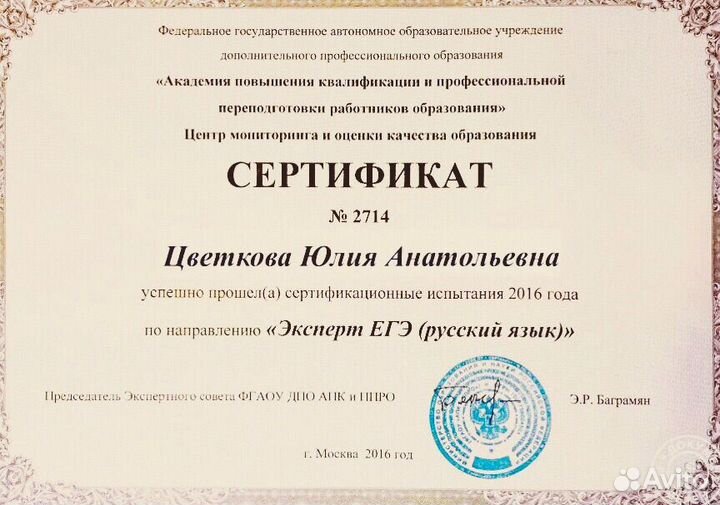 Репетитор по русскому языку и литературе, егэ, огэ