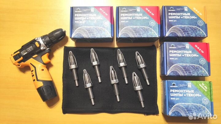 Дошипун, дошиповка шин 1шип - 6р Теком