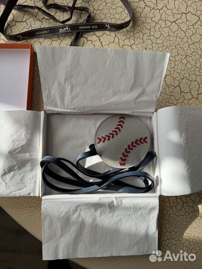 Hermes Rare Baseball Keychain