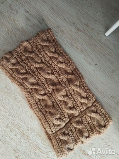 Шарф снуд платок шаль вязаный