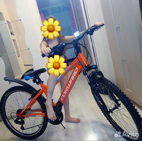 Велосипед горный колеса 24 дюймов бу