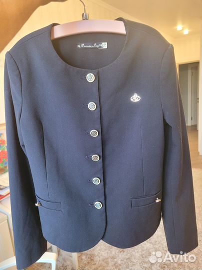 Школьная форма, пиджак, блузка, сарафан 128 размер