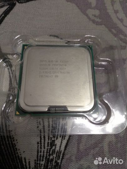 Процессор интел пентиум E 6500 два ядра 2,93 Ггц