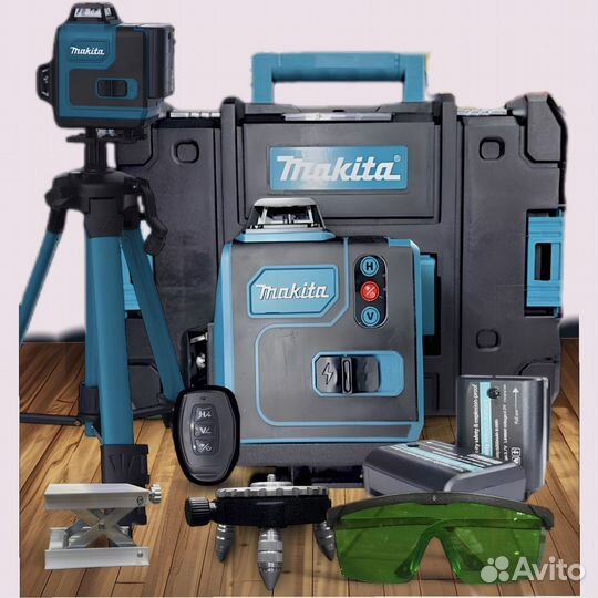 Лазерный уровень makita 4D нивелир 16 линий