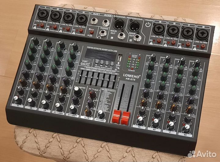 Микшерный пульт Lomeho AM-GT8 Микшер FX USBt 99DSP