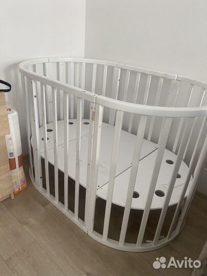 Кроватка круглая 2в1