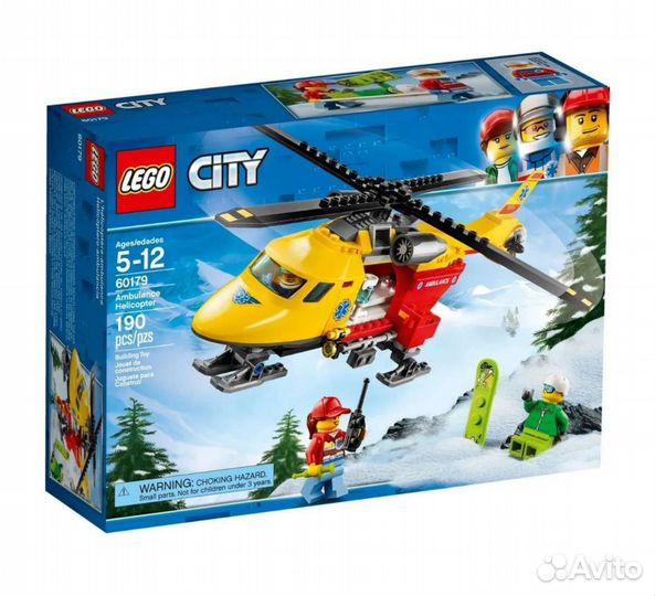 Lego City Вертолет скорой помощи 60179