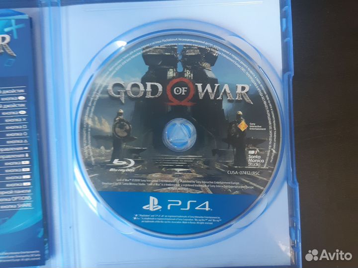 God of war 2018 ps4 диск