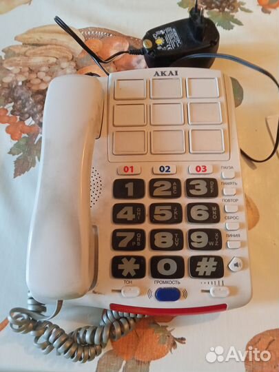Телефон для слабослышащих akai AT-S537