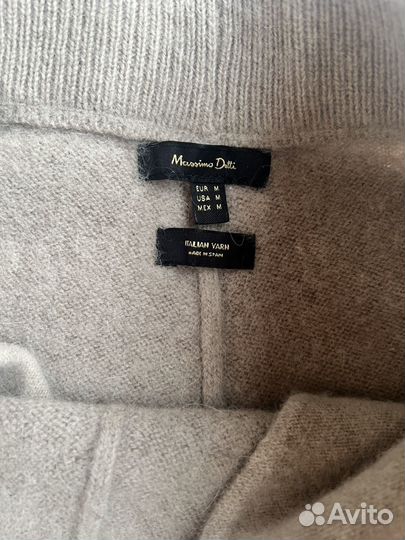 Кашемировые брюки палаццо massimo dutti