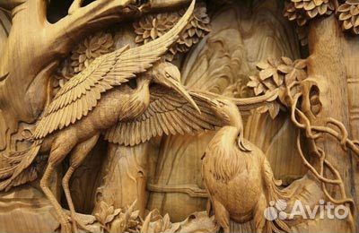 Скульптуры, резьба по дереву, арнамент