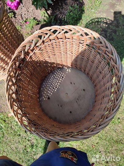 Плетёные горшки для цветов