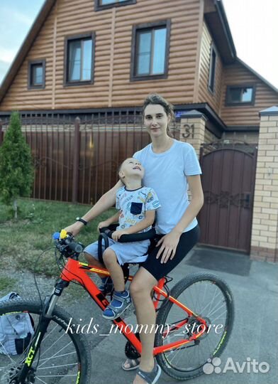 Детское велокресло переднее новое