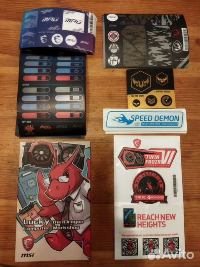 Наклейки MSI, intel