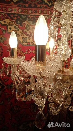 Торшер хрустальный