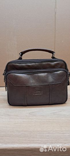 Сумка натуральная кожа коричневая
