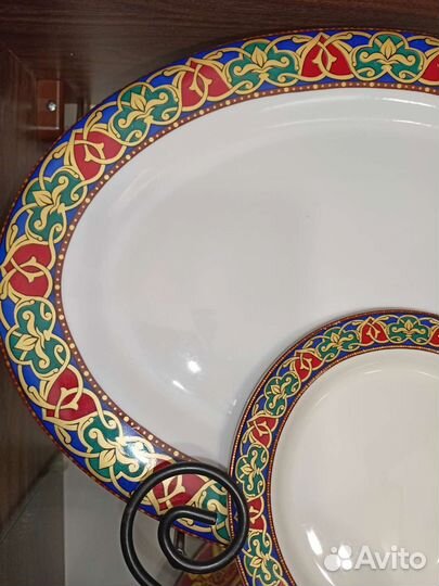 Ханская посуда. Новая. Блюдо и блюдце. Цена за оба