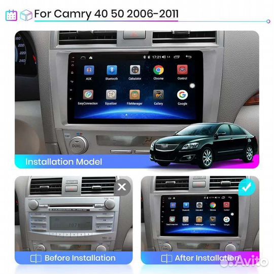 Магнитола Android Toyota Camry
