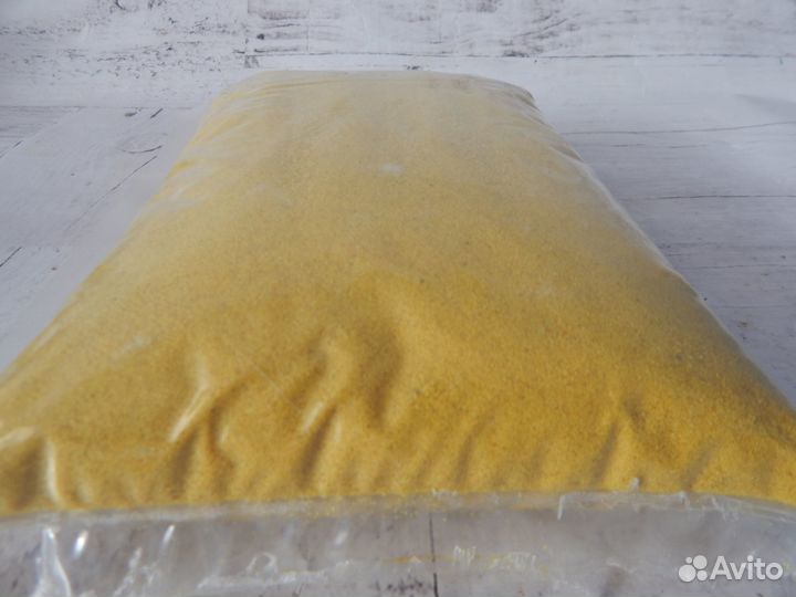 Песок светло-желтый для декора и творчества 1кг