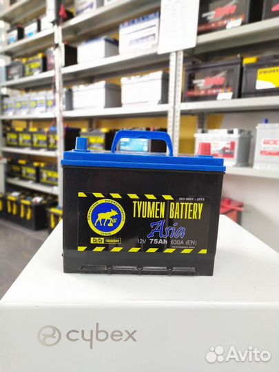 Аккумулятор 75Ah Тюмень 630A Asia D26L