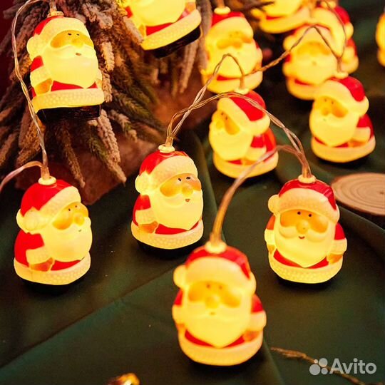 Новогодняя гирлянда Дед Мороз