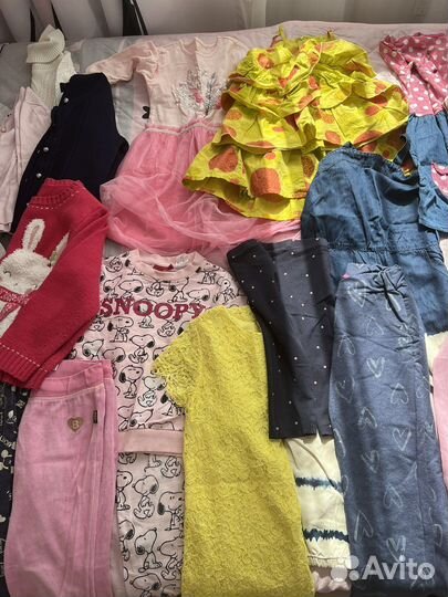Большой пакет вещей для девочки, рост 122 – 128