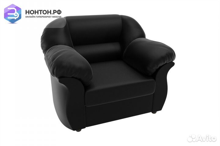 Кресло Карнелла экокожа черная