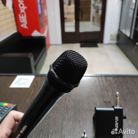 Беспроводной микрофон MK-710 для караоке, VHF диап