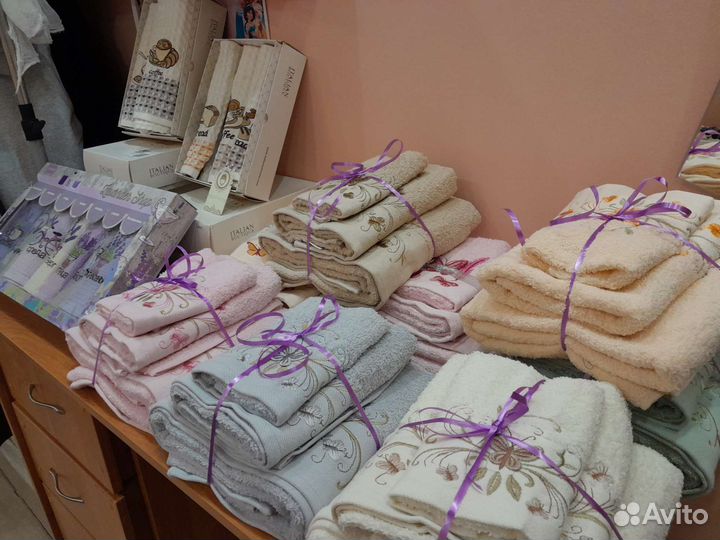 Махровые полотенца,кухонные полотенца