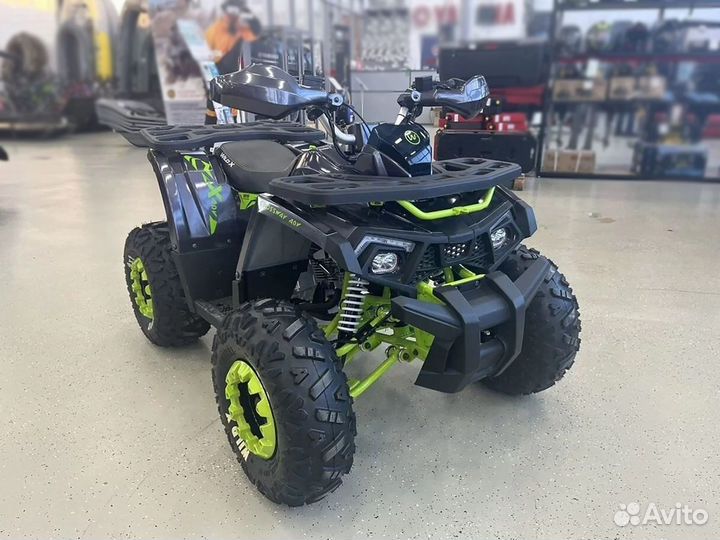 Квадроцикл Motoland wild X 125 черно-зелёный