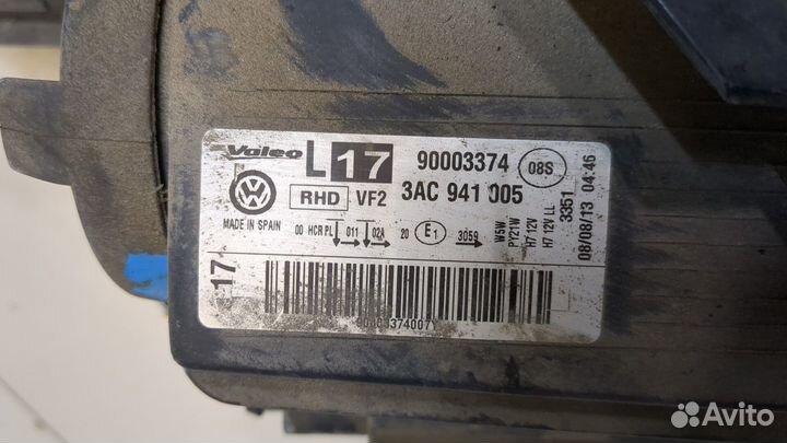 Фара (передняя) Volkswagen Passat 7 Европа, 2013