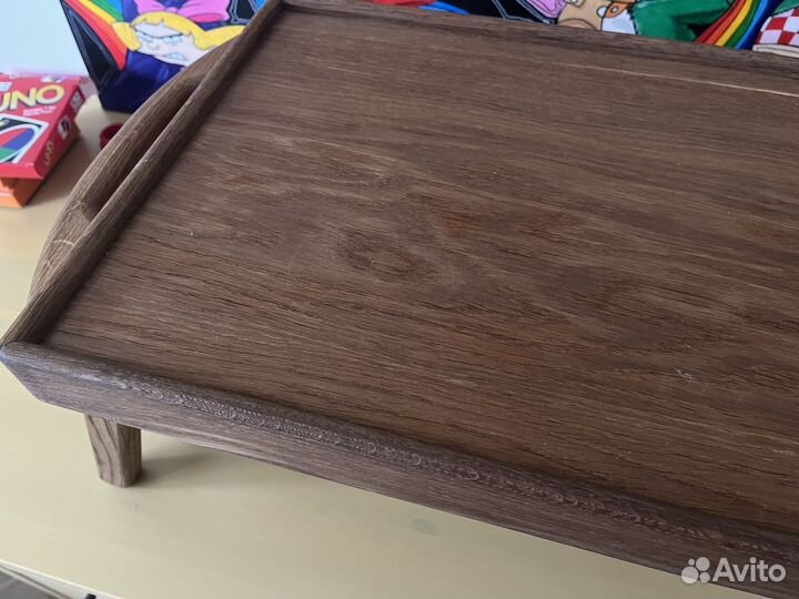 Столик складной из натурального дерева