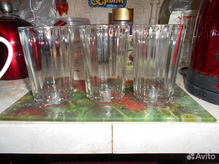 Стаканы, стопки граненые