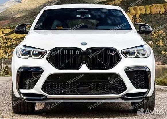 Накладки на зеркала и решетка BMW X6 G06 M стиль