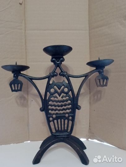 Подсвечник Касли Сова 1976 год