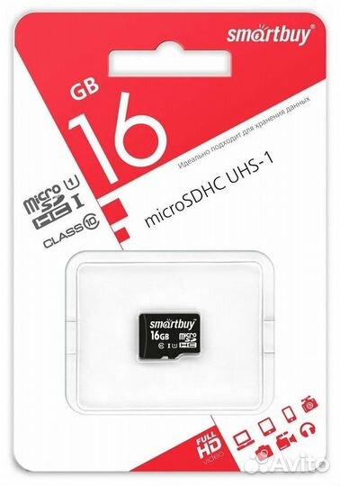 Карта памяти SmartBuy microsdhc 16 гб Class 10