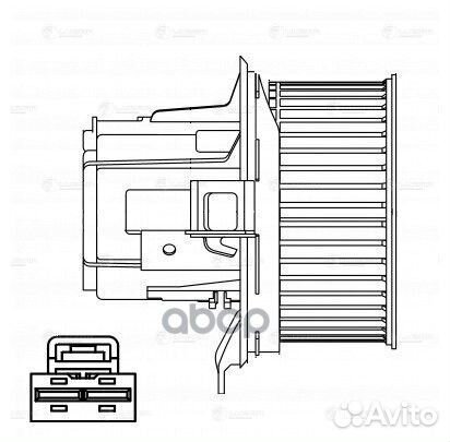 Мотор печки mercedes C (W204) (07) /E (W212) (0