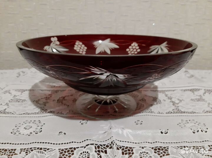 Ваза для фруктов на ножке времён СССР