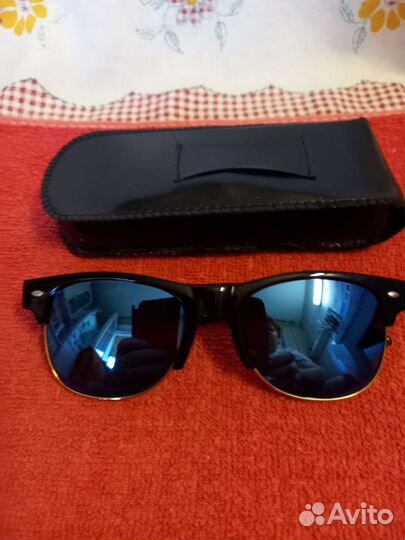 Солнцезащитные очки унисекс,зеленые и синии,новые