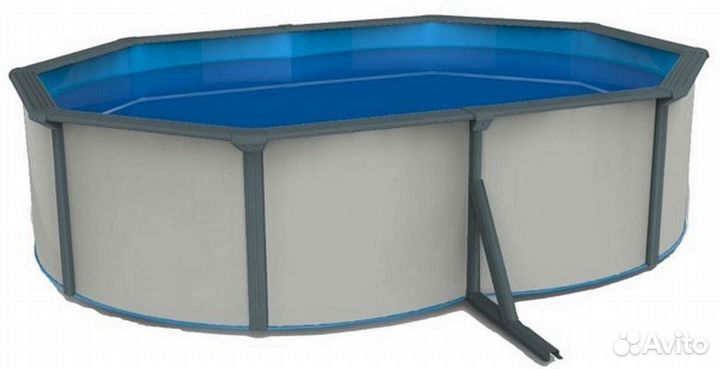 Бассейн овальный PoolMagic White 4.9x3.6x1.3 м