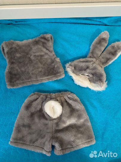 Новогодний костюм зайчика 98-104