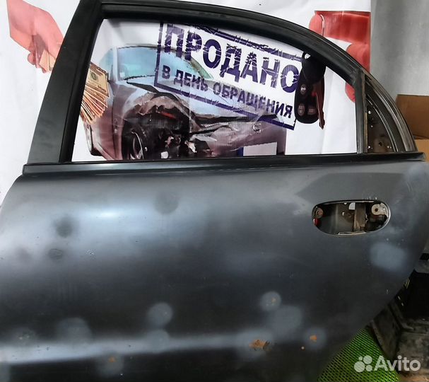 Дверь задняя левая Chevrolet Lanos