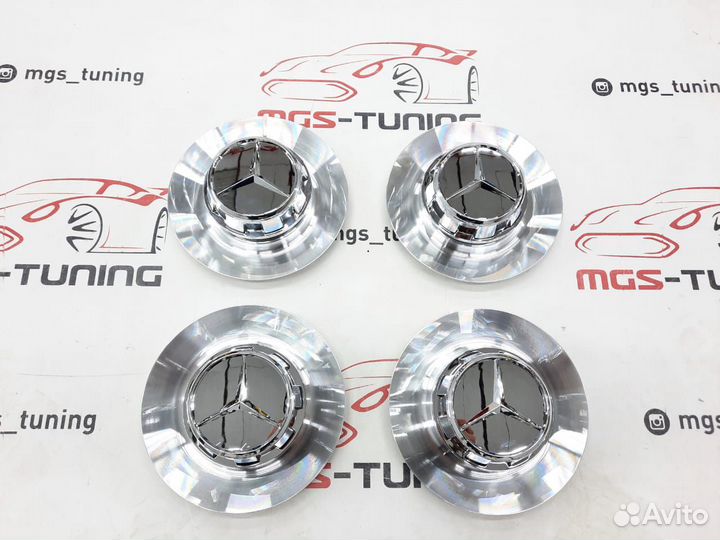 Колпачки Mercedes тарелка Silver 154мм 4 шт