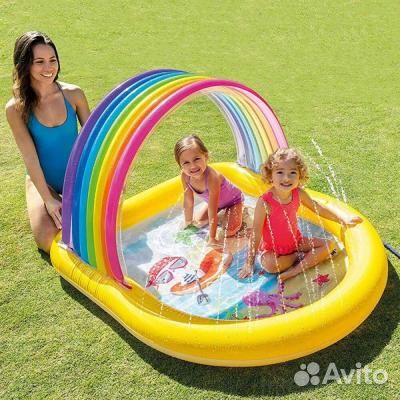 57156 intex Детский надувной бассейн Радуга